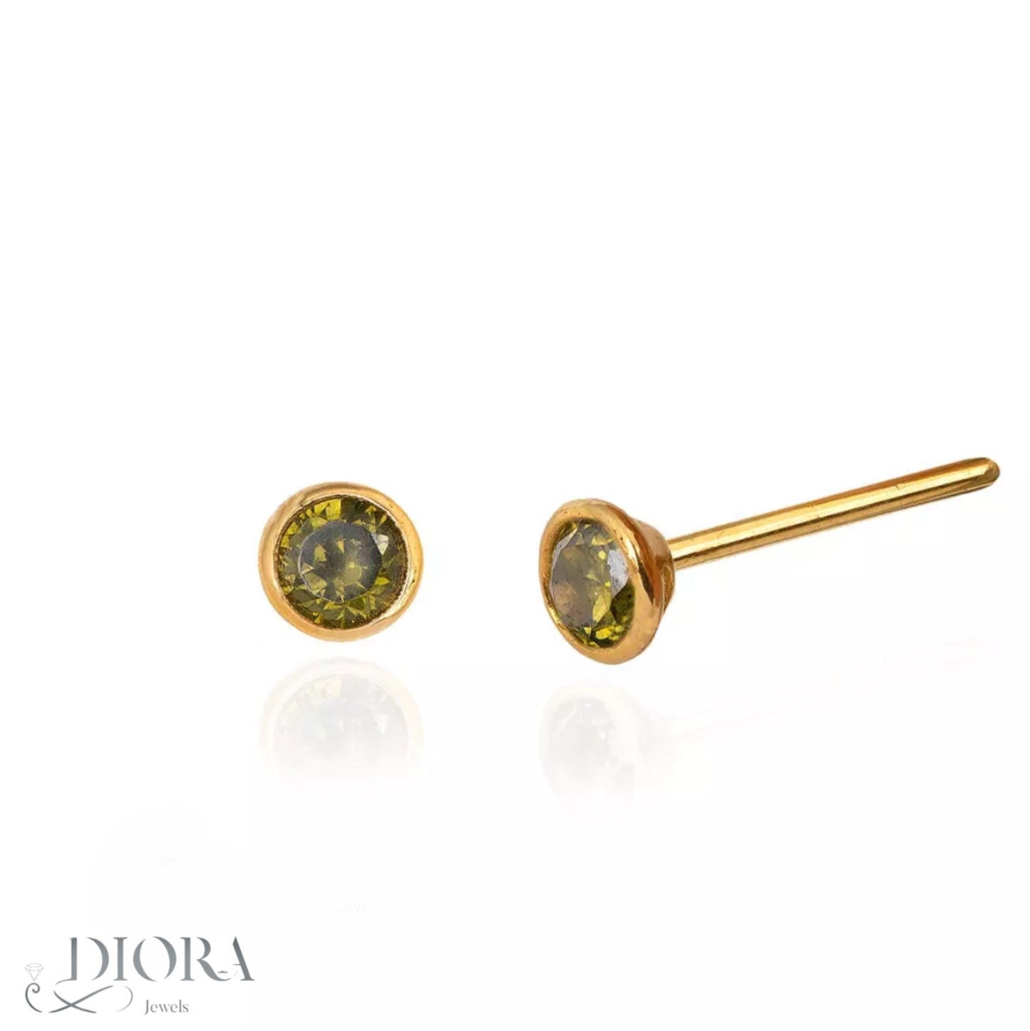 Vivid Gem Stud Earrings