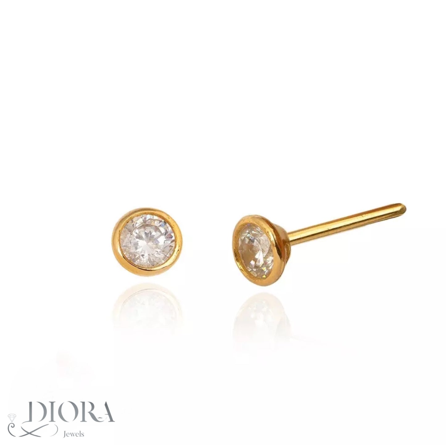 Vivid Gem Stud Earrings