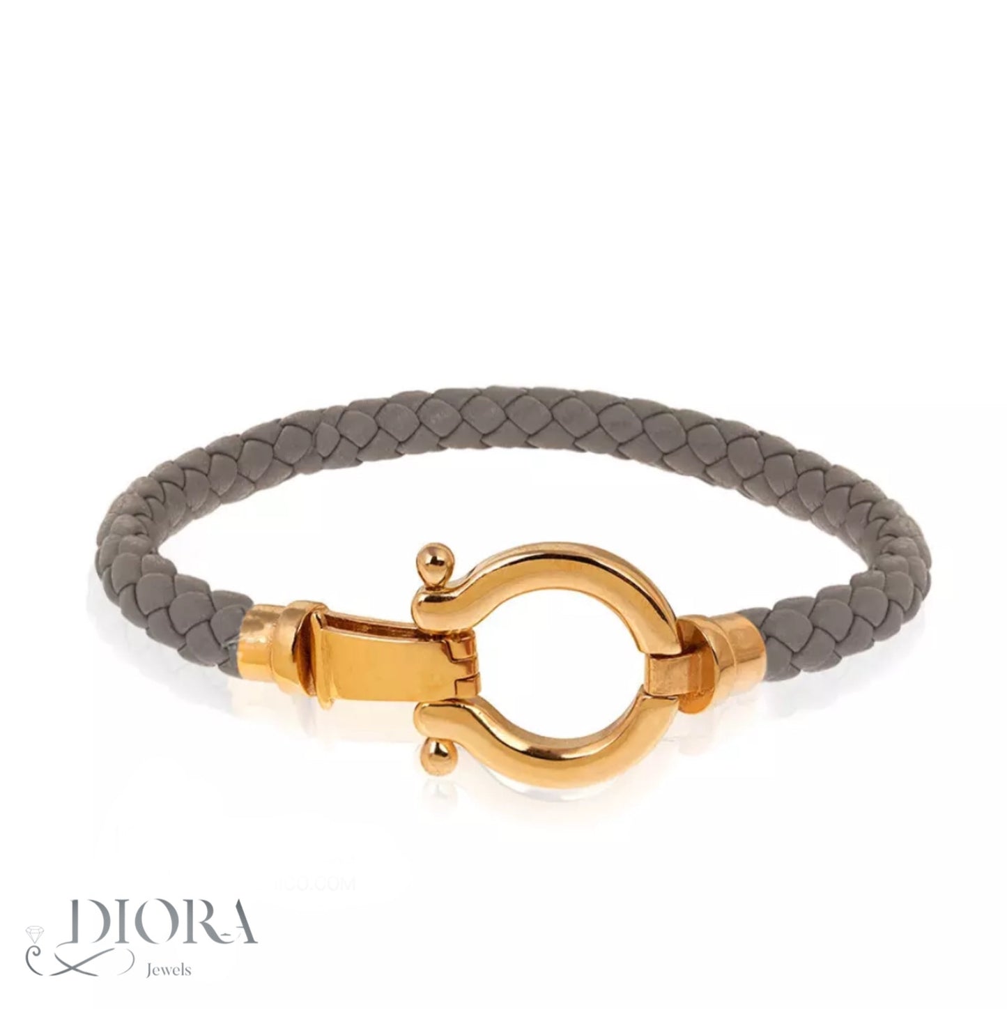 Omega Leather Bracelet