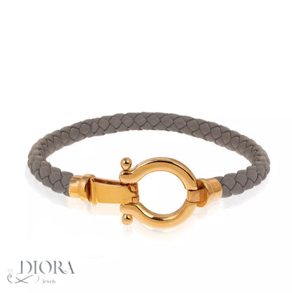 Omega Leather Bracelet