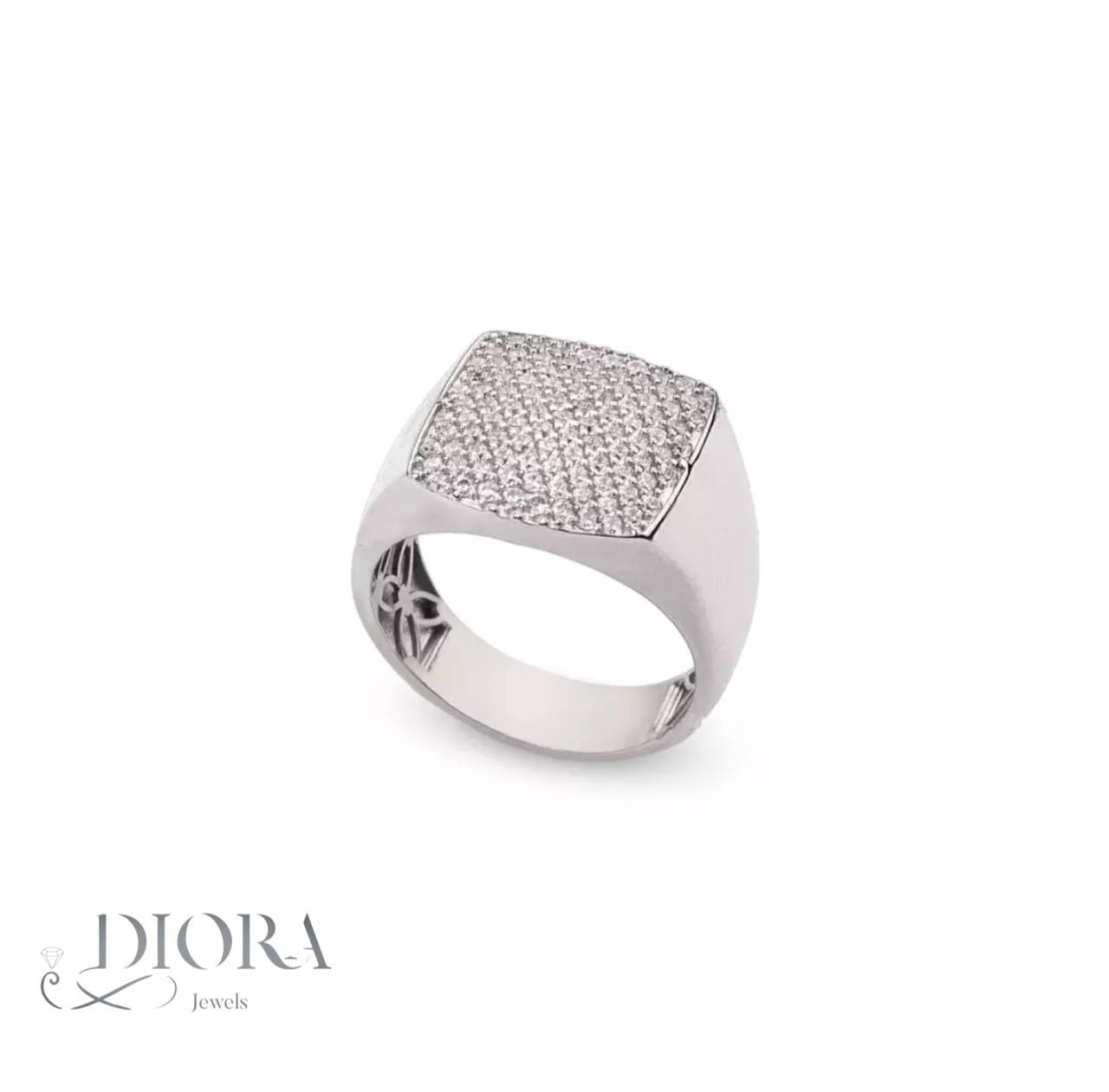 White Gold Men Ring