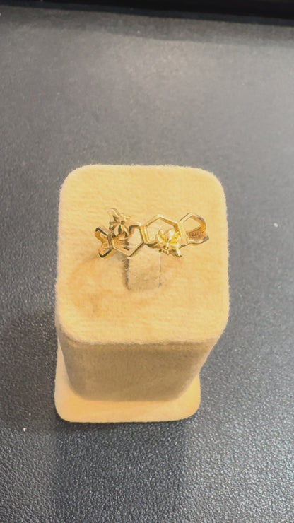 Little bees Gold Ring