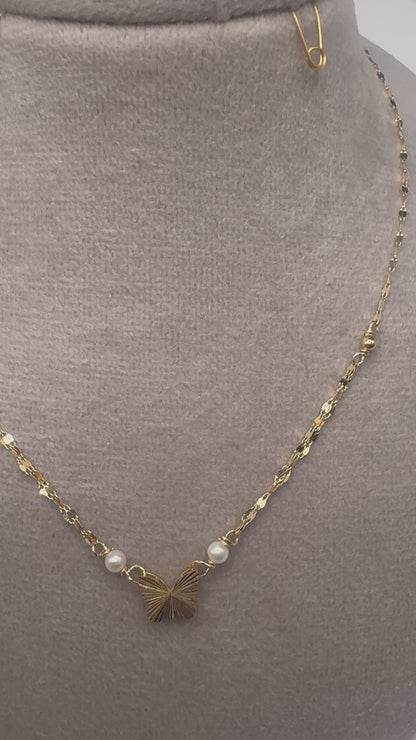 Butterfly and Pearls